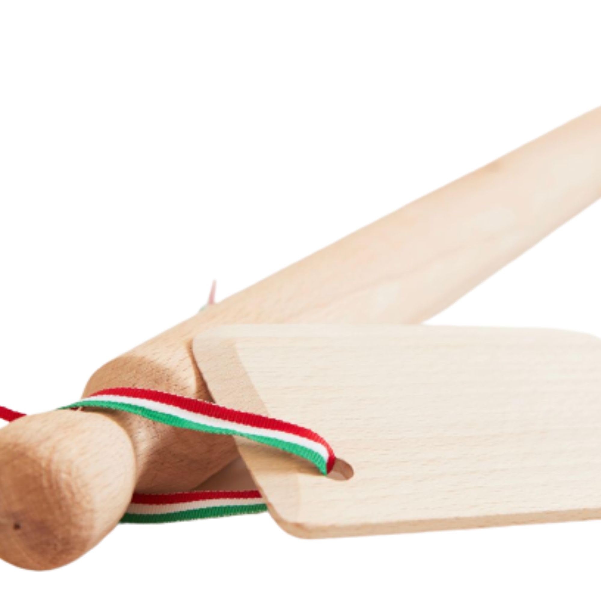 Italian Mattarello Pasta Rolling Pin And Dough Scraper Set By Verve Culture