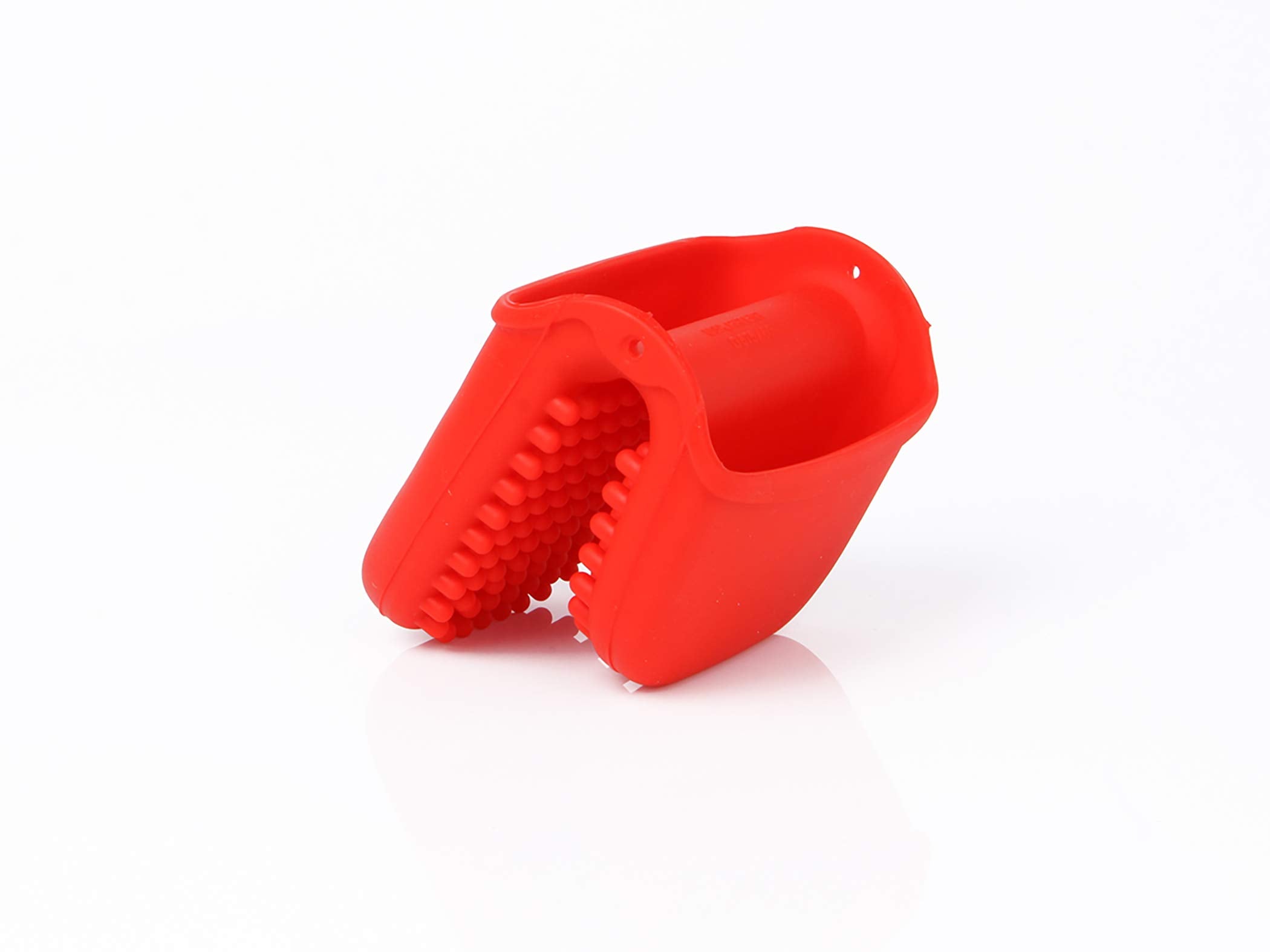 Dexas Mini Silicone Oven Mitt With Raised Nibs, Red