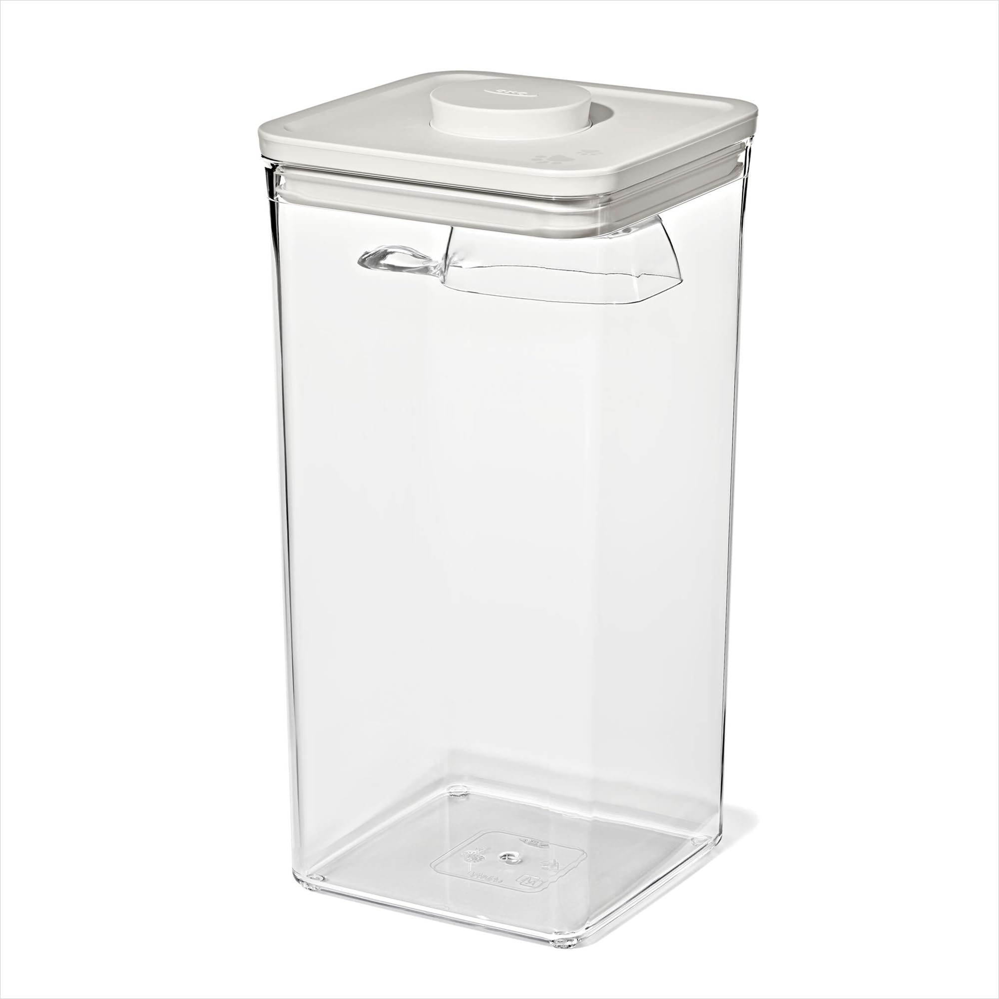 OXO Pet Food Storage POP Container with Scoop  6.0 Qt/5.7 L, Whisker Gray