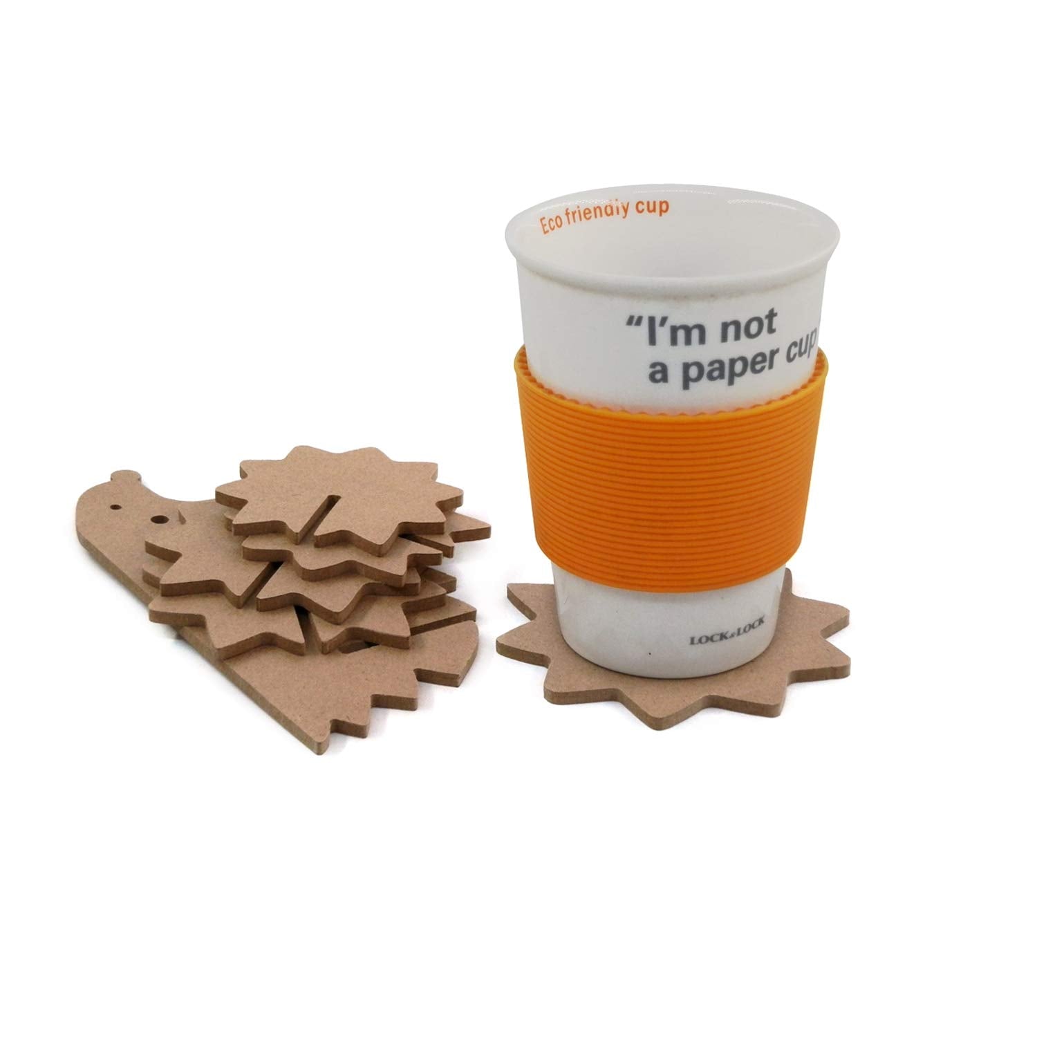 Riverbyland Cute Hedgehog Shaped Cork Coasters