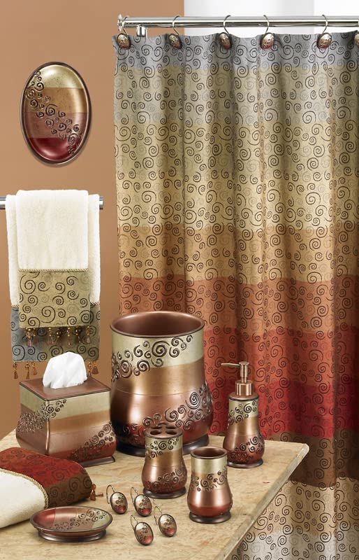 Zahari Home 4pc Miramar Bathroom Accessories Sets Lotion Pump  Tumbler  Tooth Brush Holder and Soap Dish Unique Design Multi Color Bathroom Set