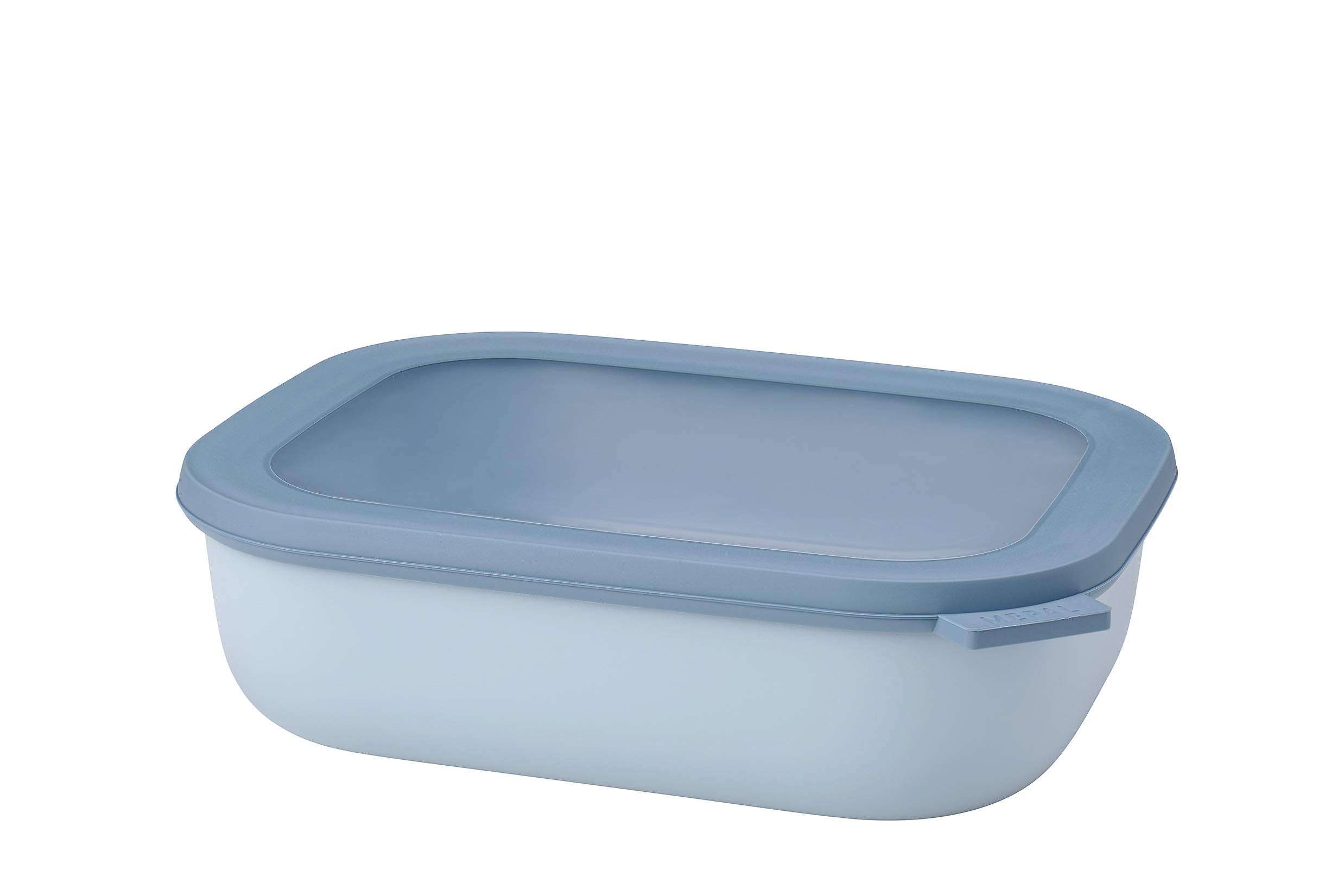 Mepal Cirqula Multi Bowl Rectangular 2000 Ml Nordic Blue-Food Storage Box-Stackable-Dishwasher Safe