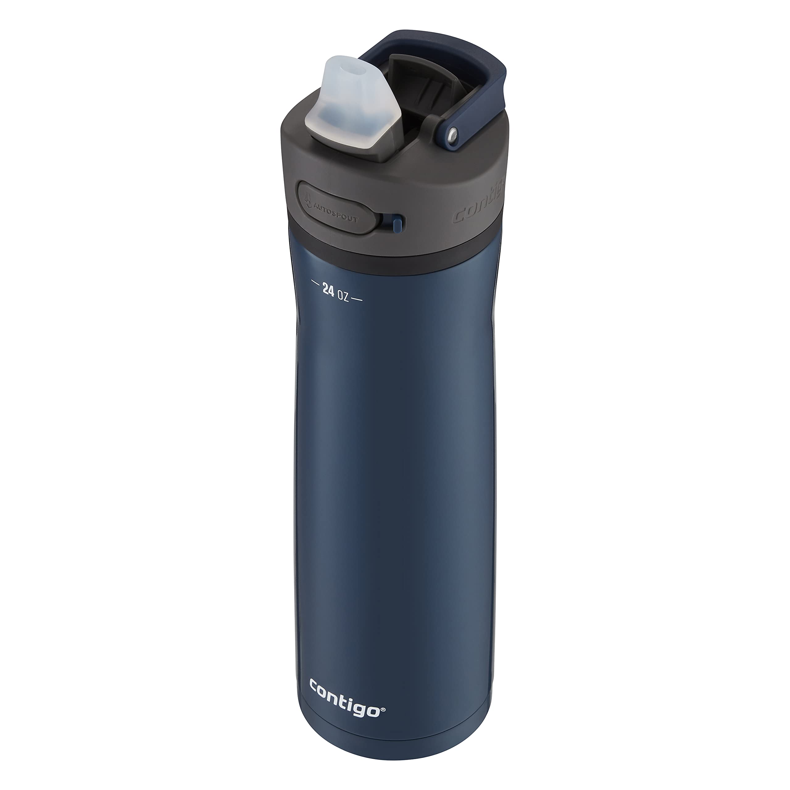 Contigo Ashland Chill 24Oz Stainless Steel Water Bottle With Leakproof Lid & Straw, Smart Temperature Technology Keeps Beverages