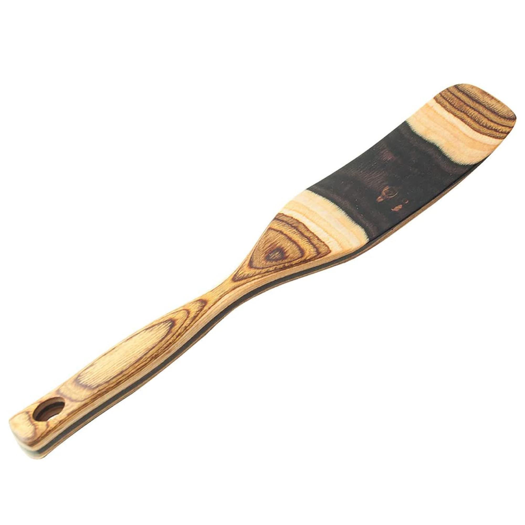 Island Bamboo Pakkawood 11 Inch Spurtle - Island Bamboo Kitchen Utensils - Wooden Spurtle Spoons, Island Bamboo Pakkawood Utensi