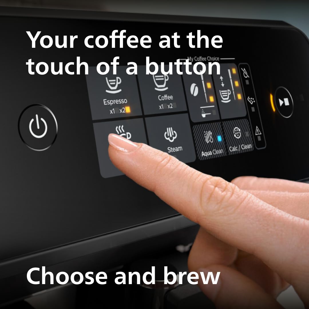 Philips Espresso Machine EP1220/04 - Fully Automatic with Classic Milk Frother, Black, Aquaclean Sold Separately