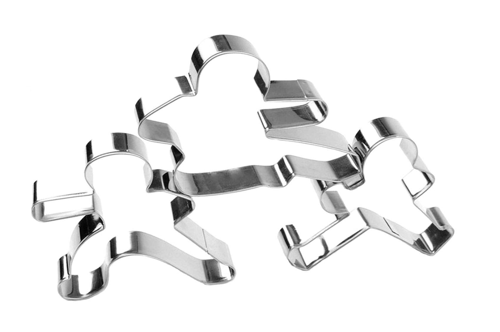 Zdywy 3 Piece Kung Fu Karate Ninja Men Biscuit Cookie Cutters