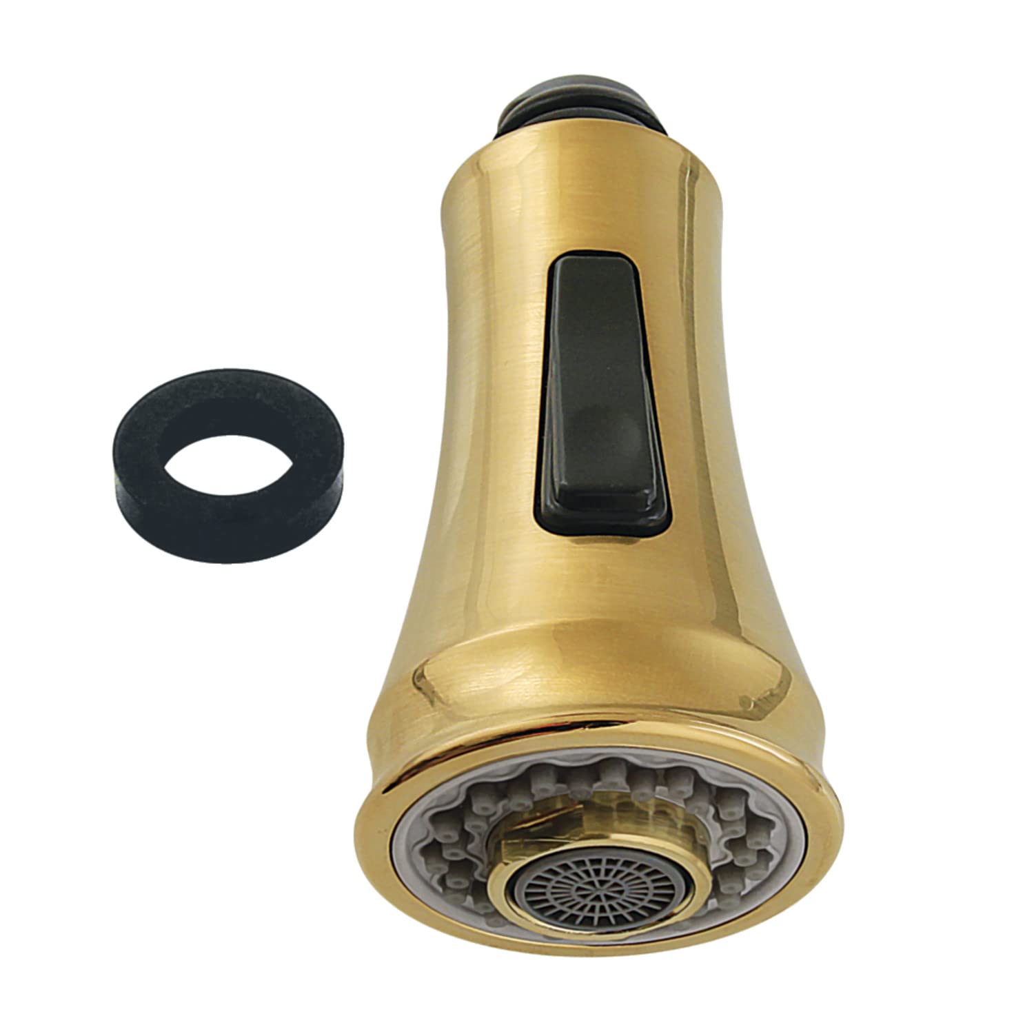 Gourmet Scape KDH8817 Kingston Made to Match 2-Function Pull-Down Kitchen Faucet Sprayer Head, 2-1/16 showerhead, Brushed Brass