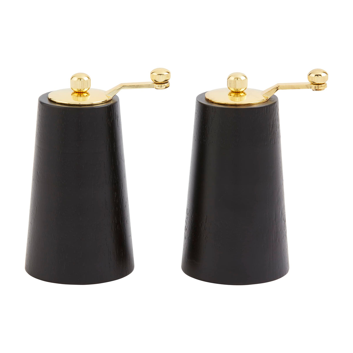 Mud Pie Blk Salt Pepper Grinder; 5'' X 2 3/4'' Dia