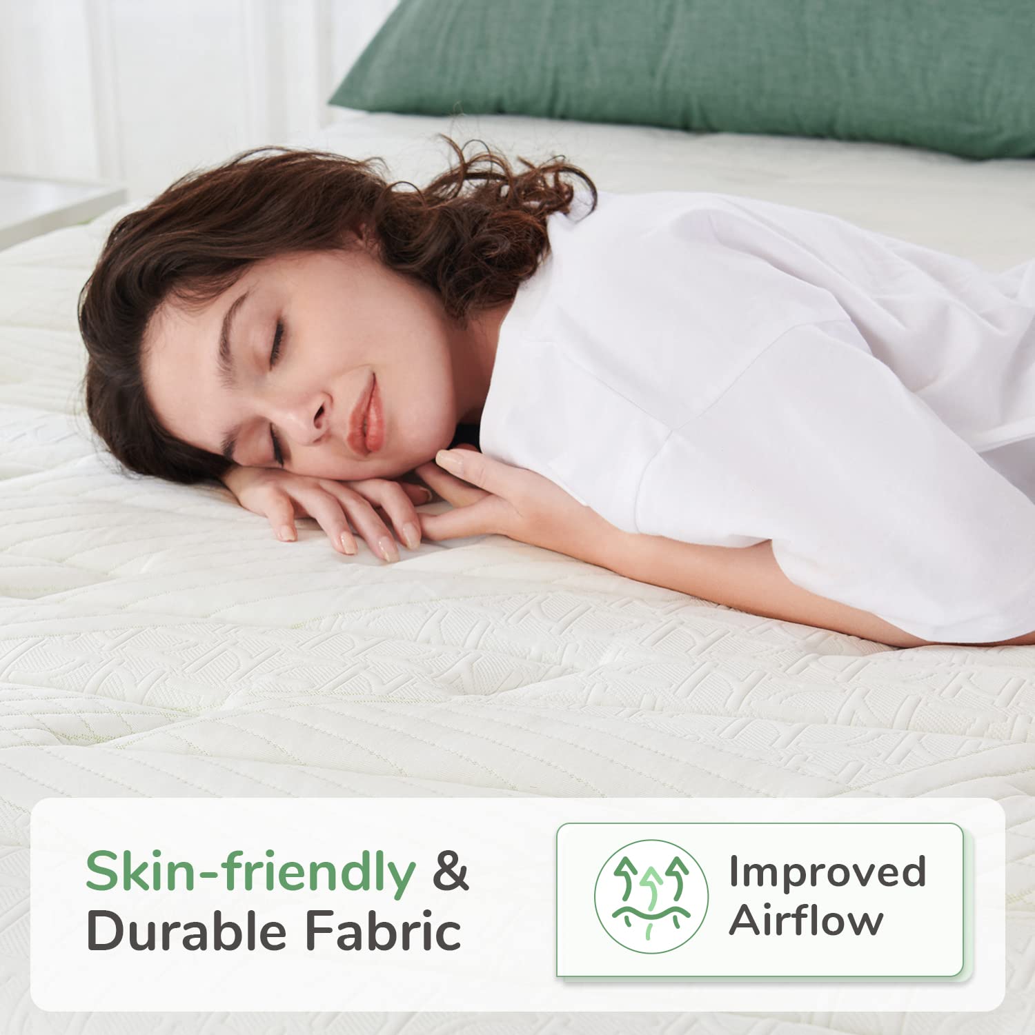 Novilla King Size Mattress  10 Inch Hybrid Mattress with Memory Foam & Pocketed Coil for Durable Support & Motion Isolation  Medium Firm Mattress King Size in a Box  Amenity