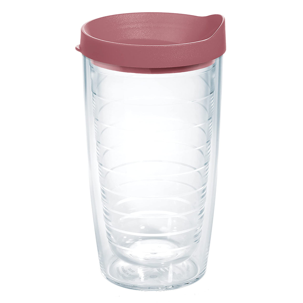 Tervis Clear & Colorful Lidded Made In Usa Double Walled Insulated Tumbler Travel Cup Keeps Drinks Cold & Hot, 16Oz, Elderberry