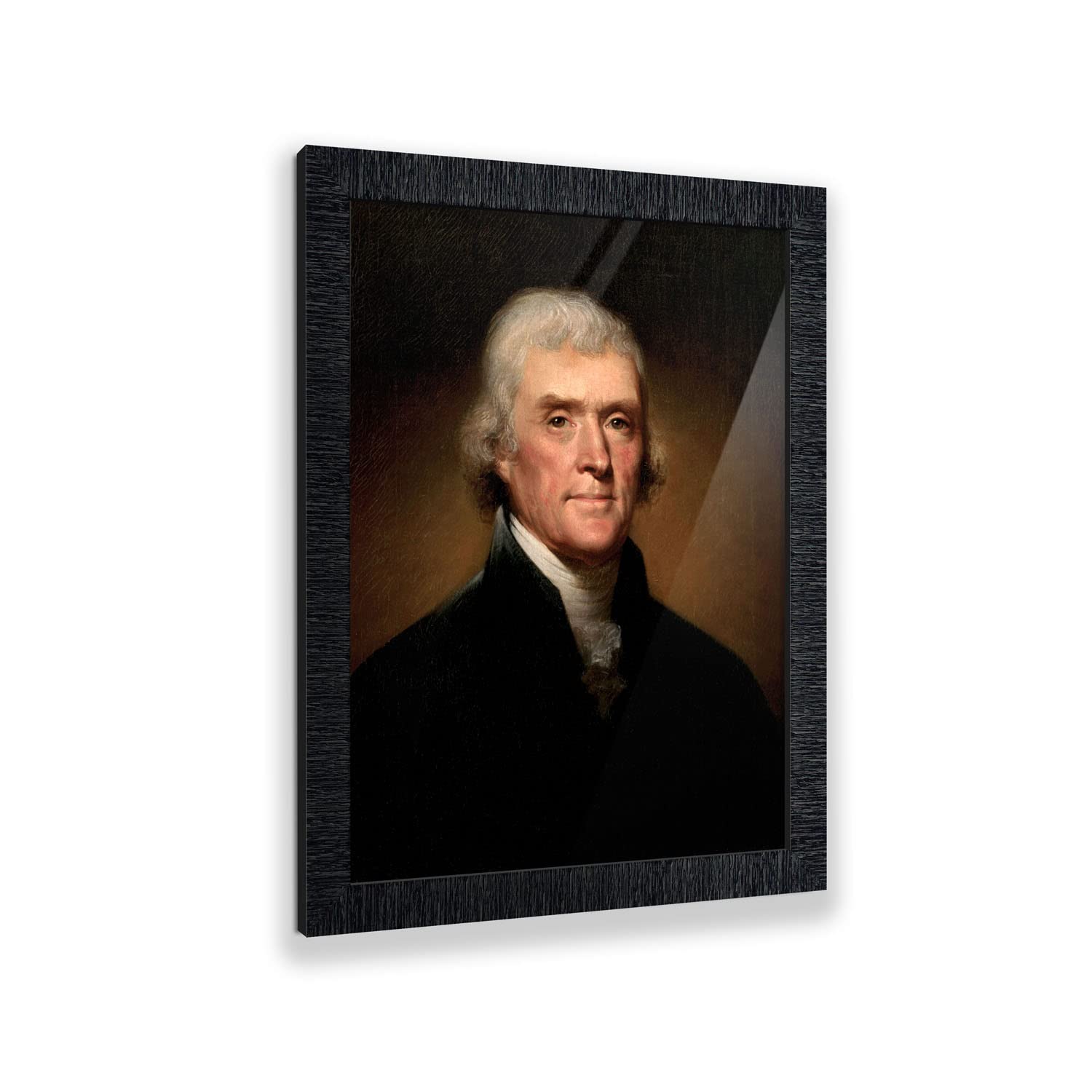 Crossroads Home Dcor Thomas Jefferson By Rembrandt Peale, World Famous Wall Art Collection, Framed Famous People Pictures, 2465C