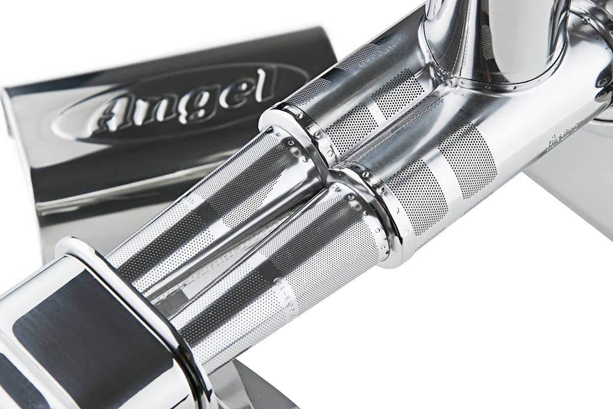 Angel Juicer Ag-7500Sfh Stainless Steel Premium Cold Press Slow Juicer, Sus-304 Food Grade, Anti-Jamming Auto-Reverse Function,