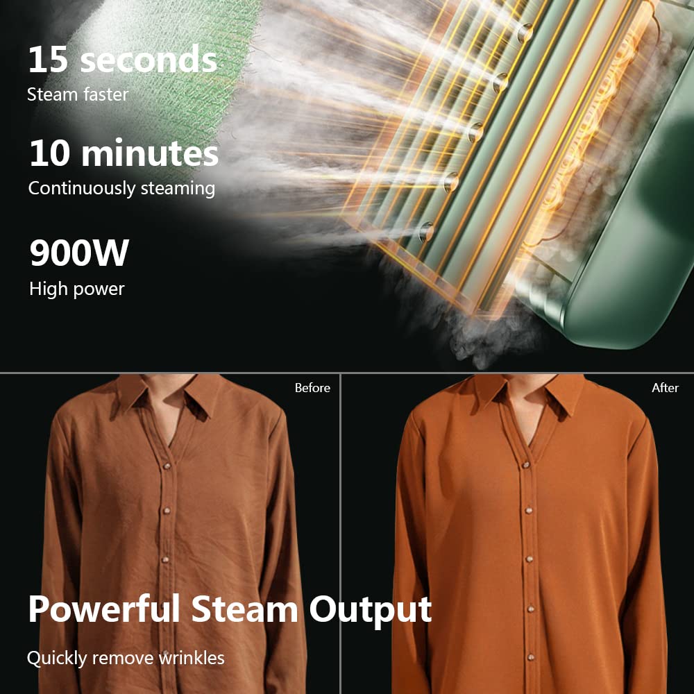 Nesugar Steamer For Clothes Steamer, Fashion Portable Handheld Garment Steamer, 0.8Lbs Lightly, 15S Fast Heat-Up, 10 Minutes Of