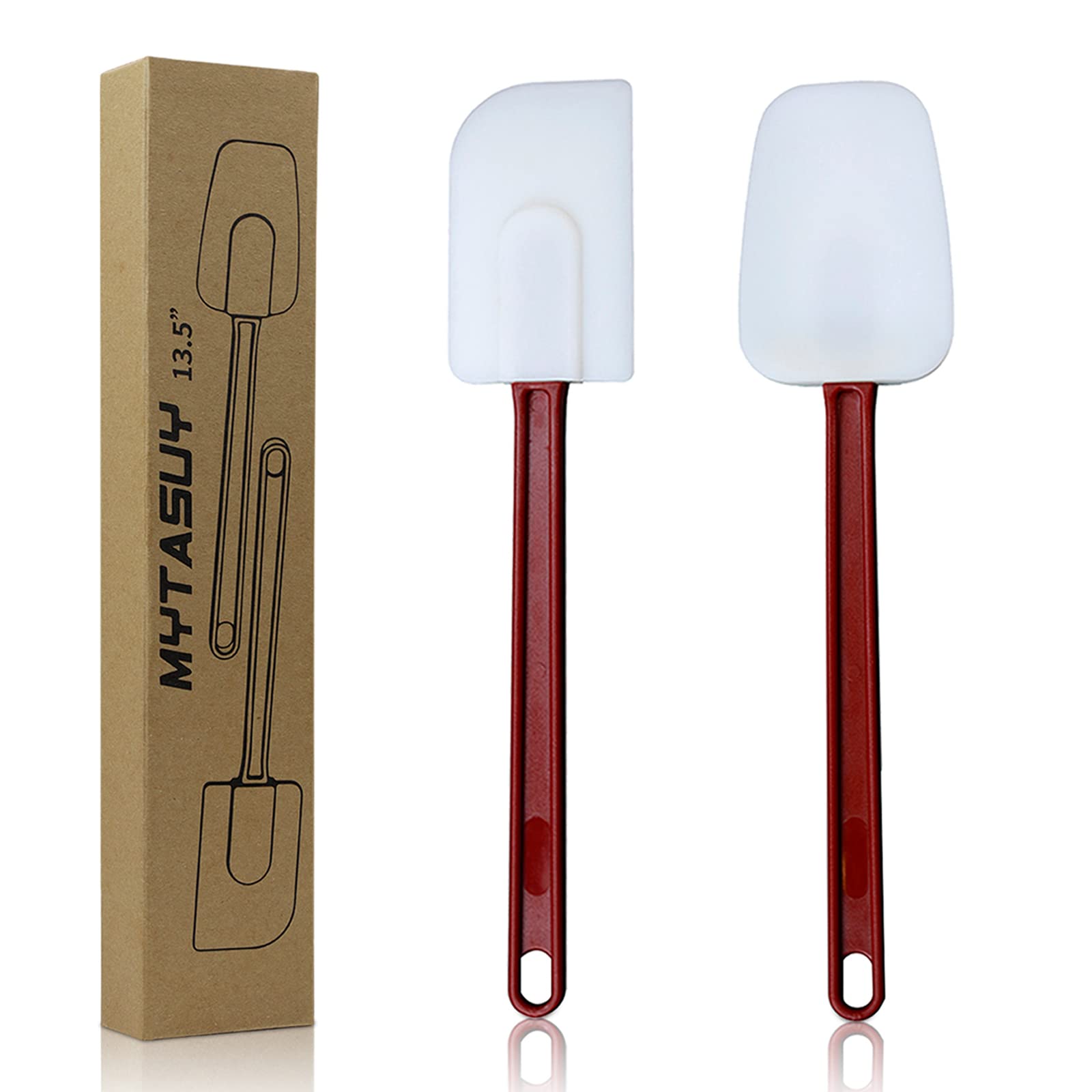 Mytasuy Silicone Spatulas Heat Resistant,Heavy Duty Rubber Spatulas Silicone Commercial, Commercial Silicone Spatulas Set For Ki