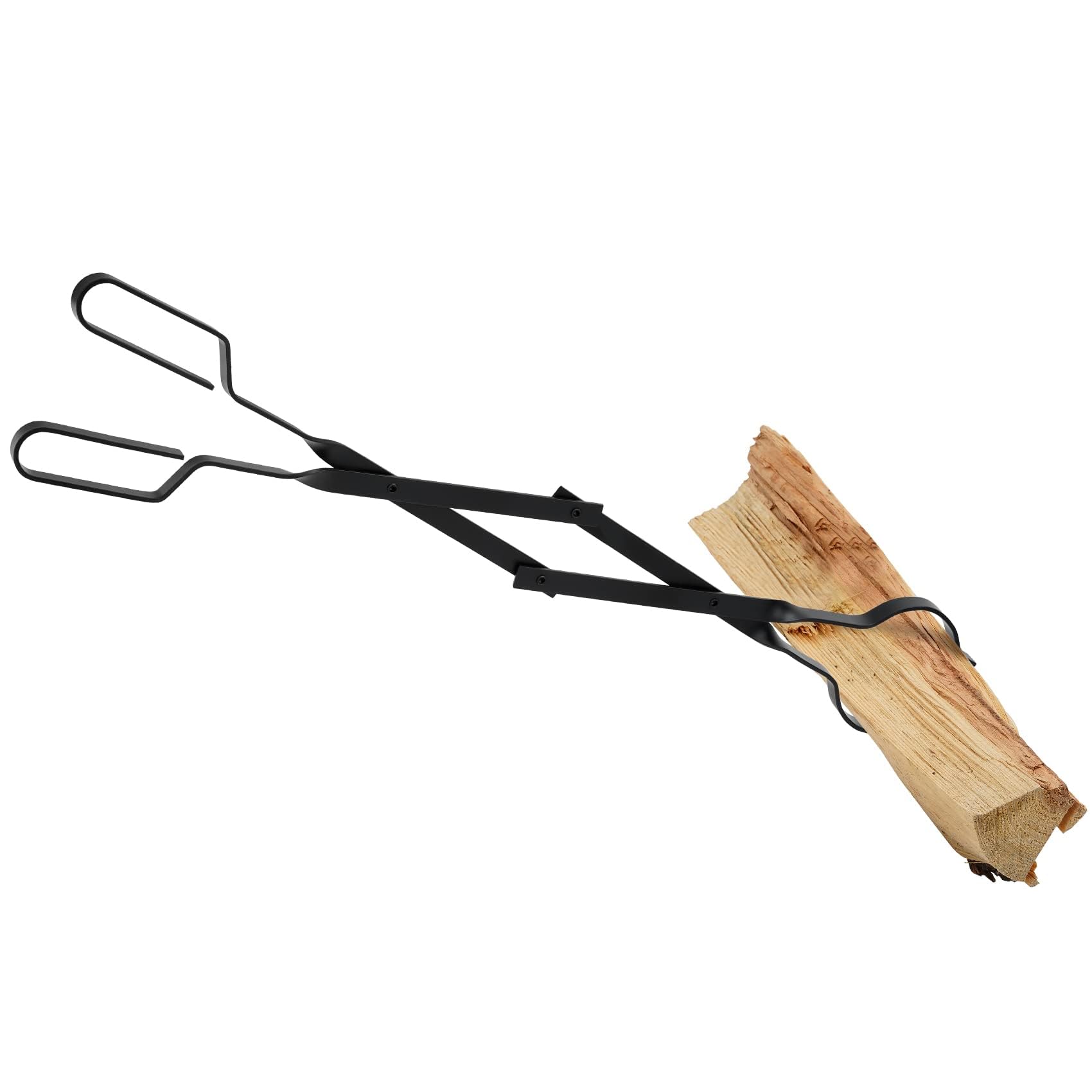 Stanbroil Outdoor Campfire Fireplace Tongs, 26'' Long, Log Grabber, Black