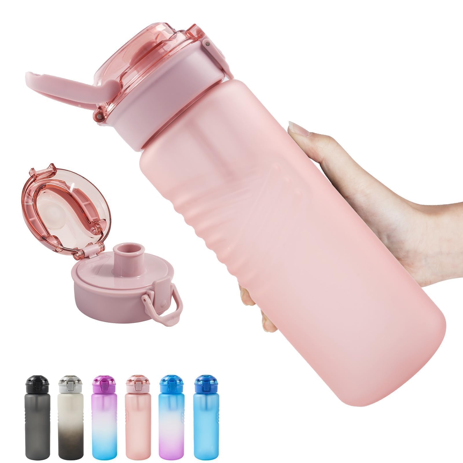 Kerilyn 32oz Water Bottle, Leakproof Sports Water Bottle, BPA Free Plastic Water Bottle No Straw, Reusable Water Bottle with Han