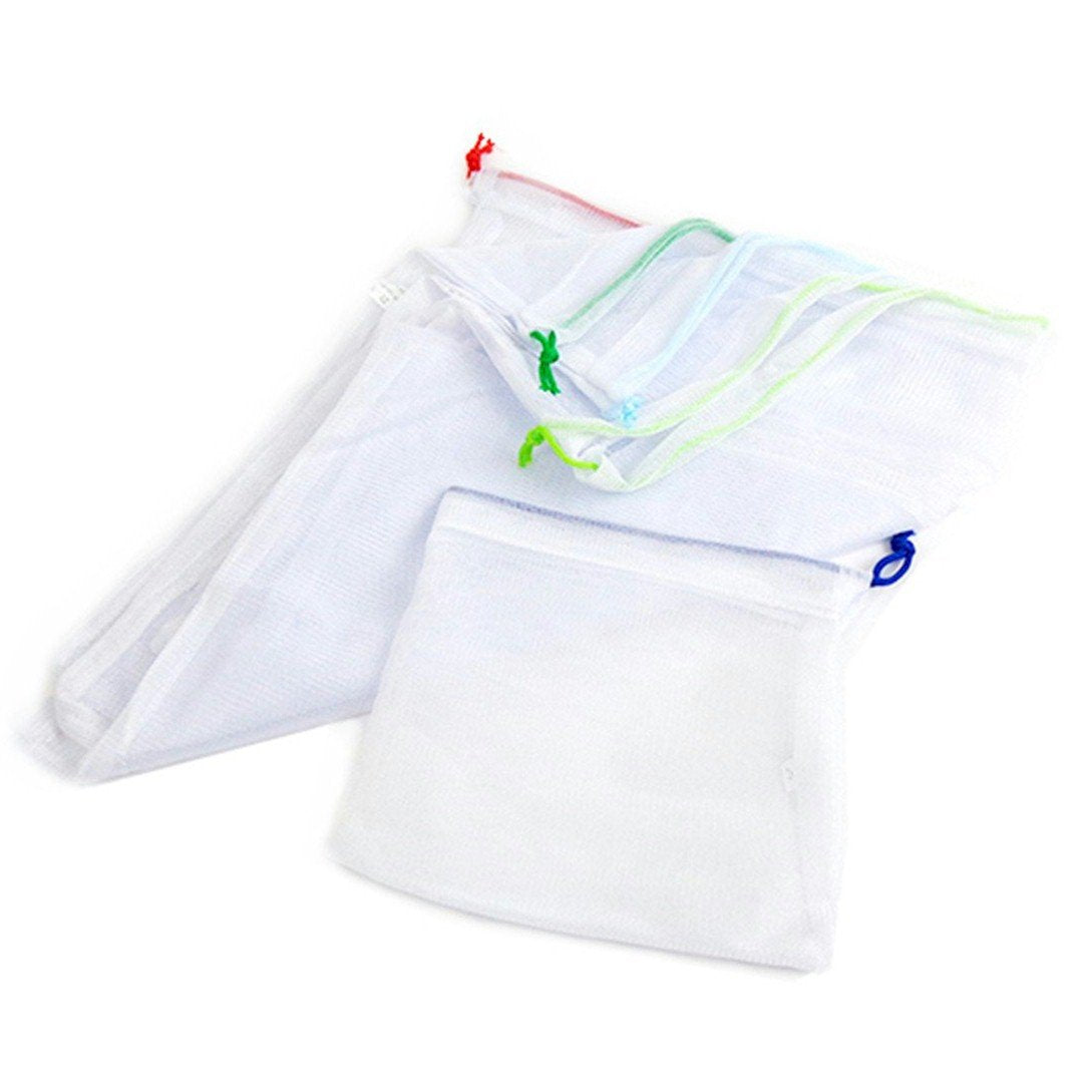 Natural Home Reusable Produce Bags, Other-Size, White