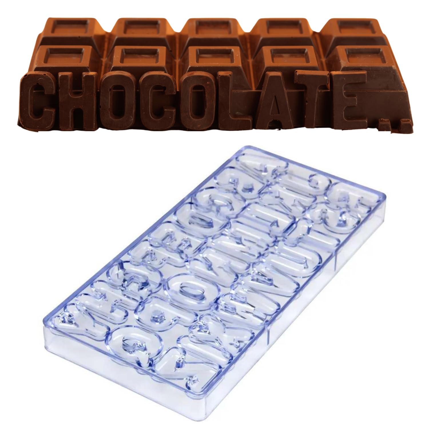 Candymake Chocolate Letters Making Mold - Professional Candy Making Molds - Bpa Free - Make Your Own Chocolate Letters At Home O