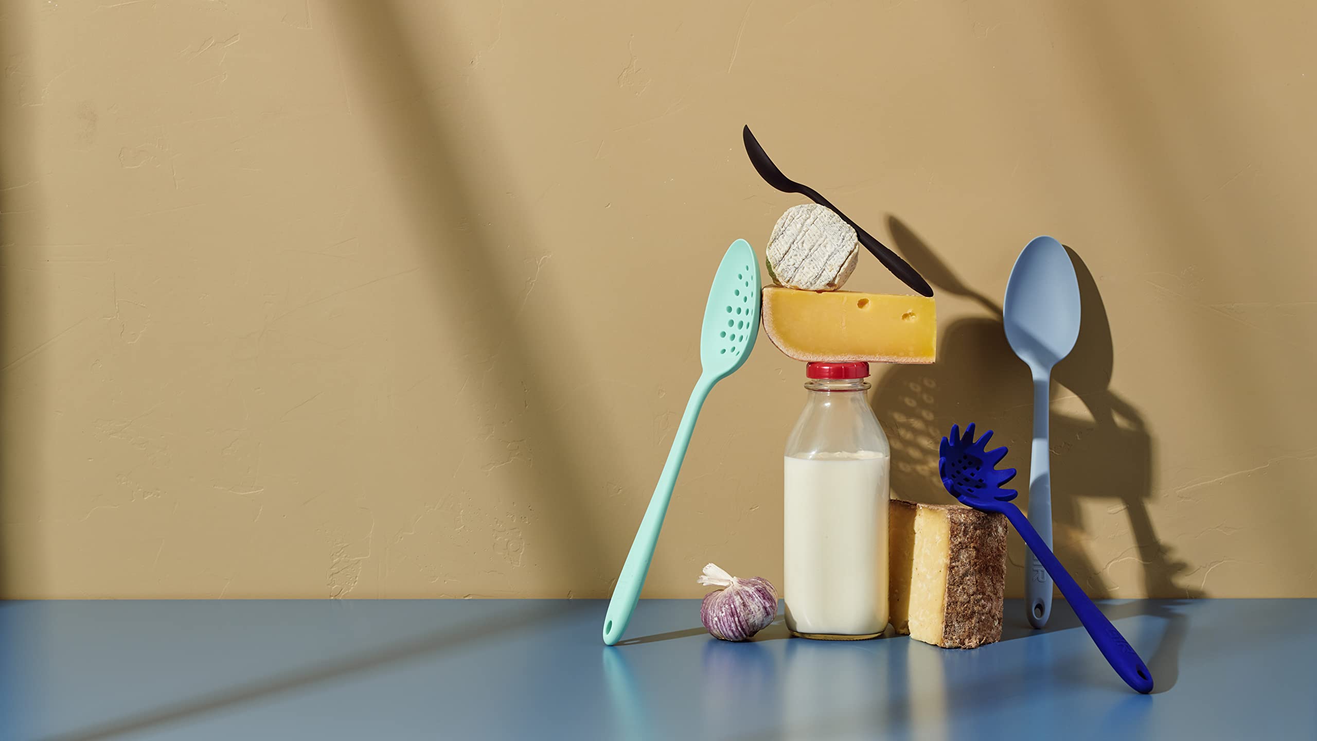 Gir: Get It Right | Heat-Resistant Up To 550  F | Seamless, Nonstick Perforated Kitchen Spoons For Mixing, Cooking, And Stirring