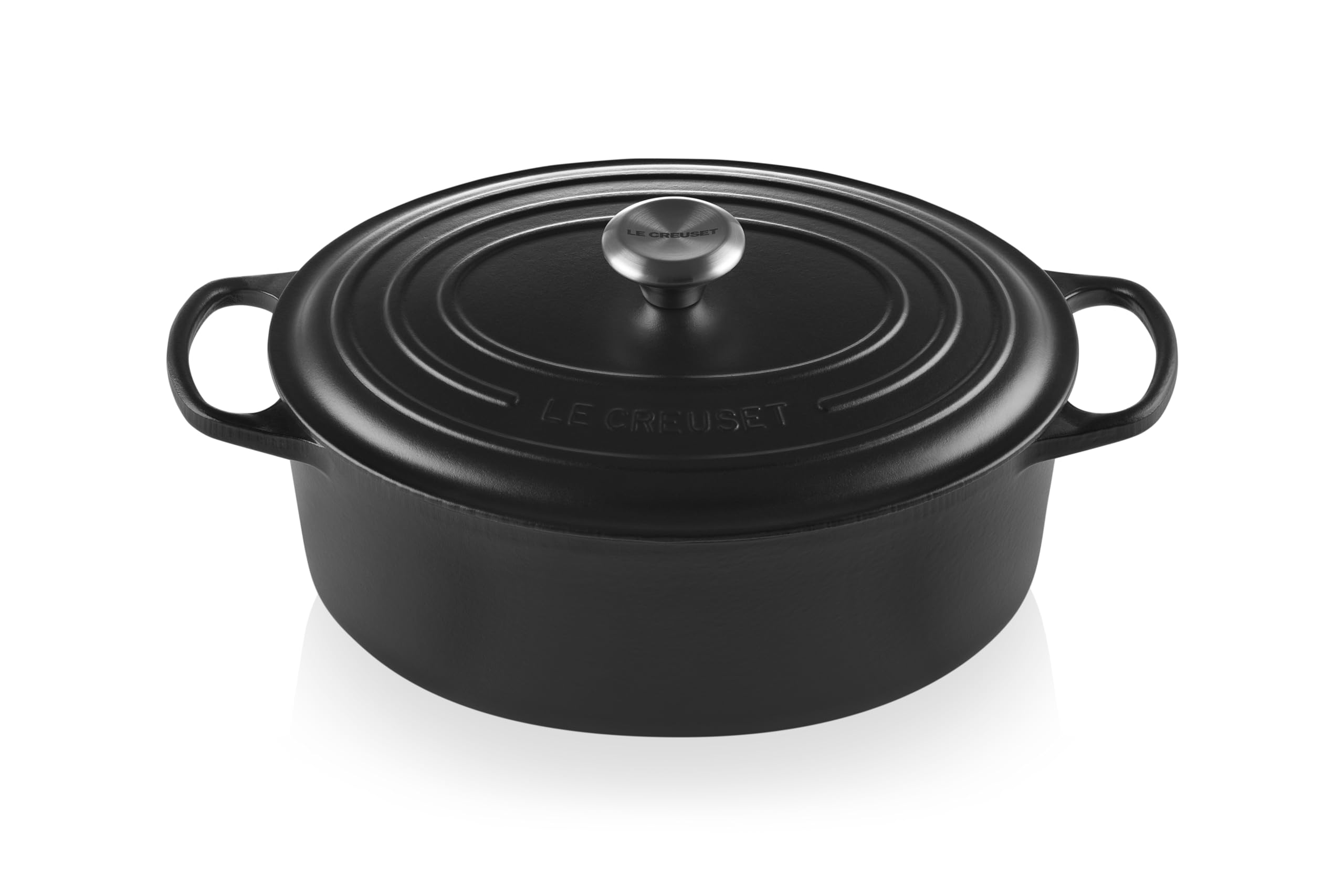 Le Creuset Enameled Cast Iron Signature Oval Dutch Oven, 6.75 Qt., Licorice