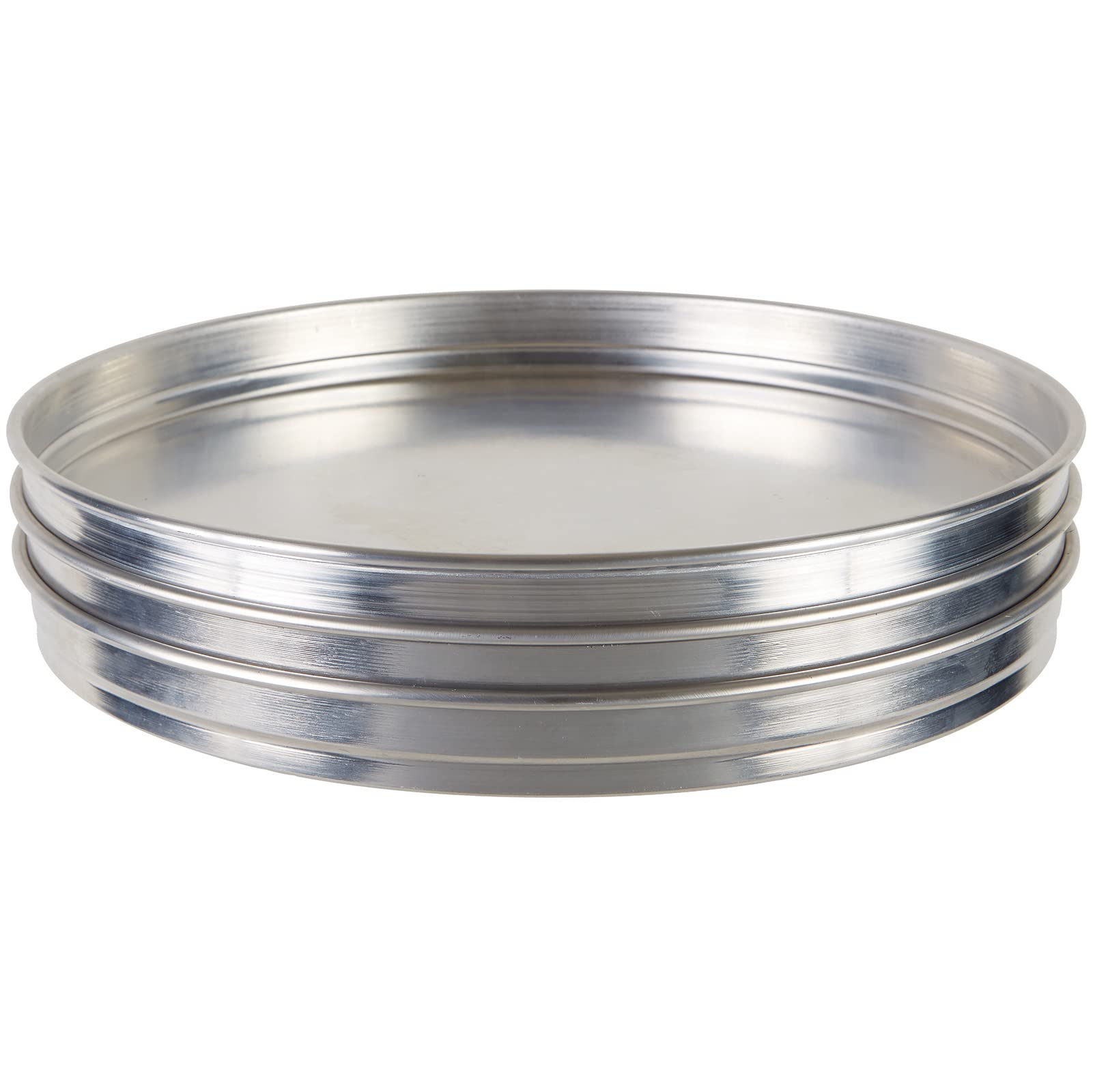 Winco 12''X1.5'' Aluminum Pizza Pan, Silver