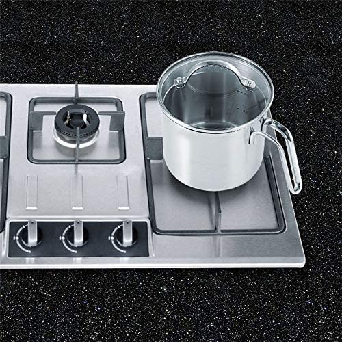 DCIGNA 1.5 Quart Stainless Steel Saucepan with Lid & Pour Spout - Silver, Model 01-19, Ideal for Milk, Sauces, Pasta, and Gravies