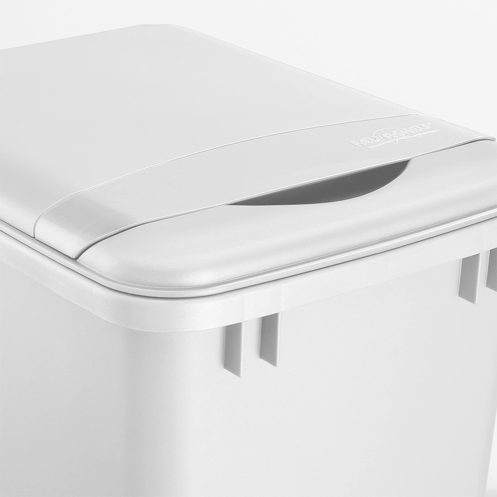 Rev-A-Shelf 50 Qt Under Sink Garbage Can Lid for Base Kitchen and Bathroom Cabinet  Replacement Plastic Trash Bin Lid Only  White  RV-50-LID-1