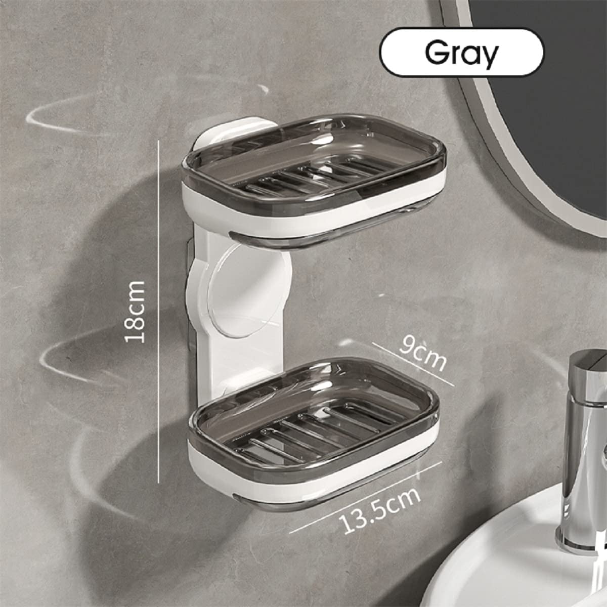 Tyzag Soap Holder For Bathroom, Soap Dish Holder, Soap Stand For Bathroom, Wall Mounted Stickable Self Adhesive Soapcase For Bat