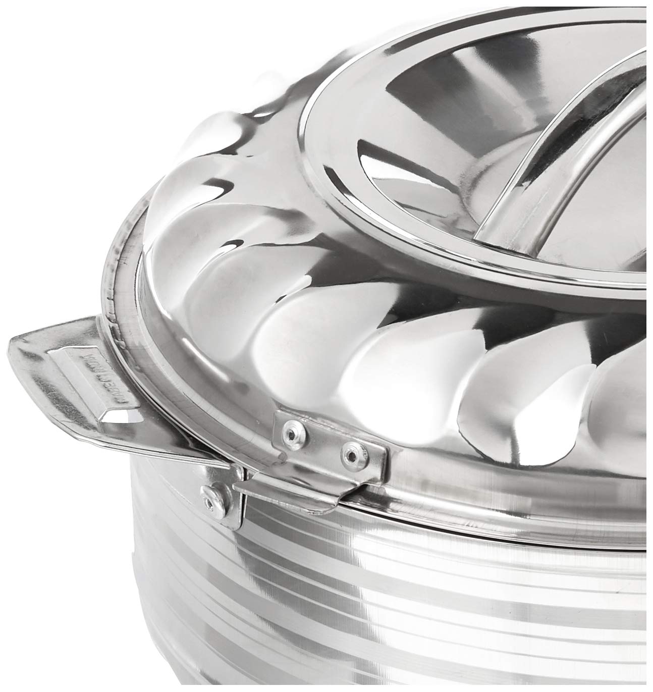 Vinod 4-Piece Insulated Casserole Food Warmer/Cooler Hot Pot Gift Set, 4000Ml+5000Ml+7500Ml+10000Ml, Stainless Steel