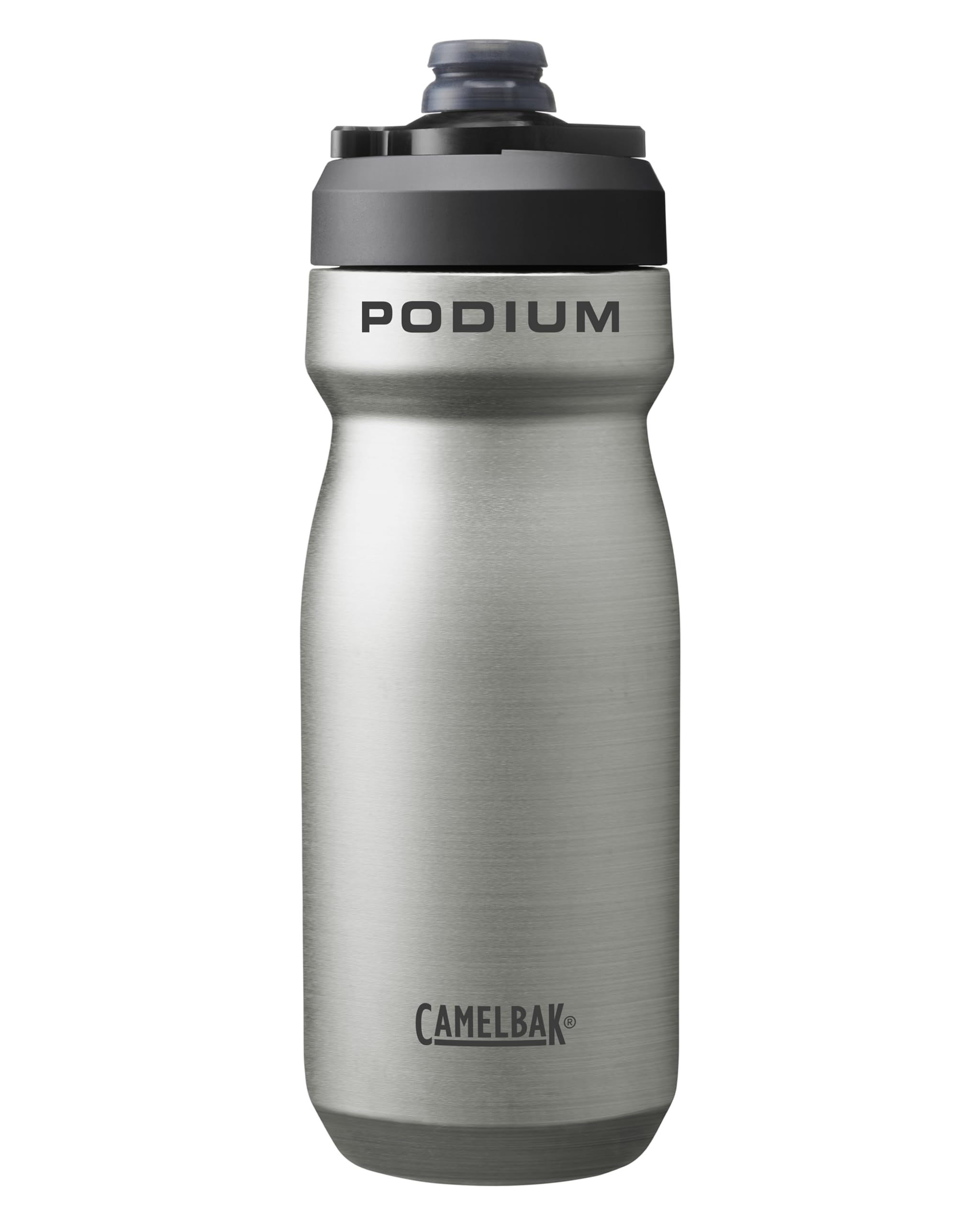 CamelBak Podium Steel Insulated Stainless Steel Bike Water Bottle - for Cycling, Fitness & Sports- Fits Most Bike Cages, 18oz - 