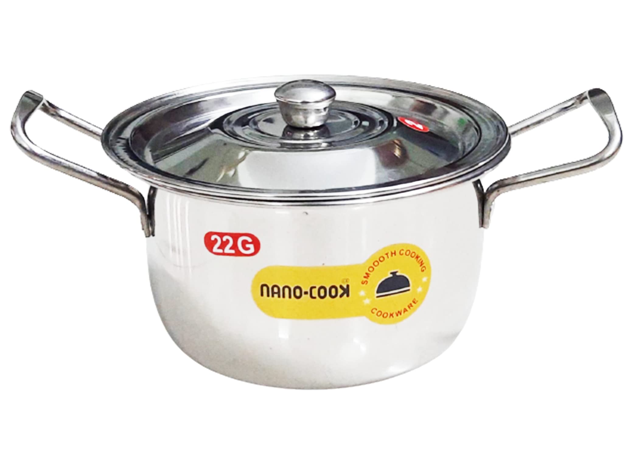 Nanocook Star Stainless Steel Induction & Gas Stove Friendly Saucepan Sauce Pot Milk Pan Teapot Tapeli Patila Bhagona With Stain