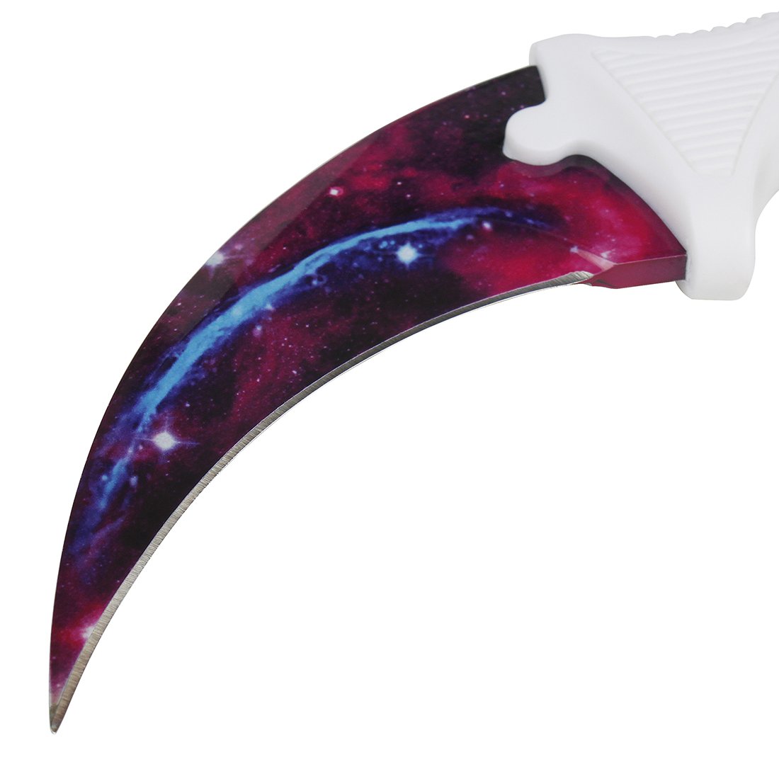 Andux Karambit Camping Hunting Tool with Cord ZD-01 (Purple-White)