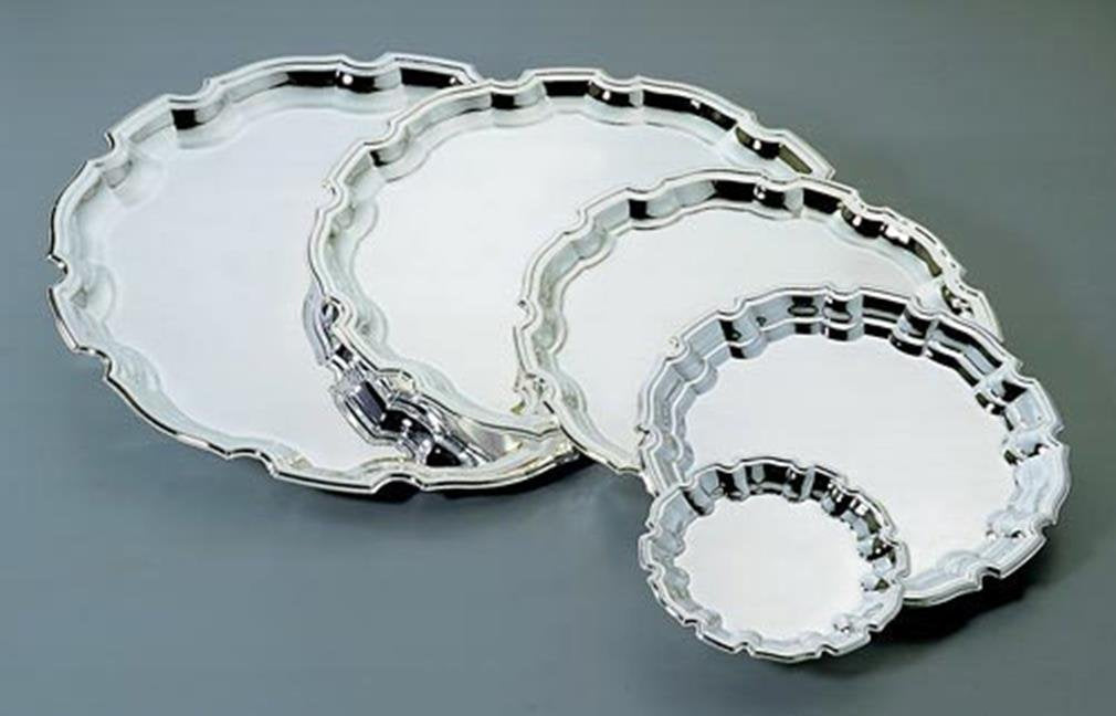 Chippendale Stainless Steel Tray Size: 12 W x 12 D