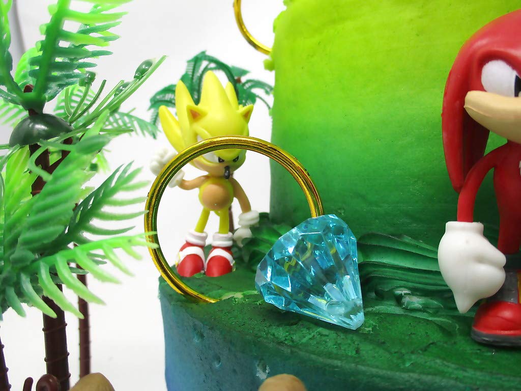 Sonic And Friends Deluxe Birthday Cake Topper Set With Figures And Accessories (Unique Design)