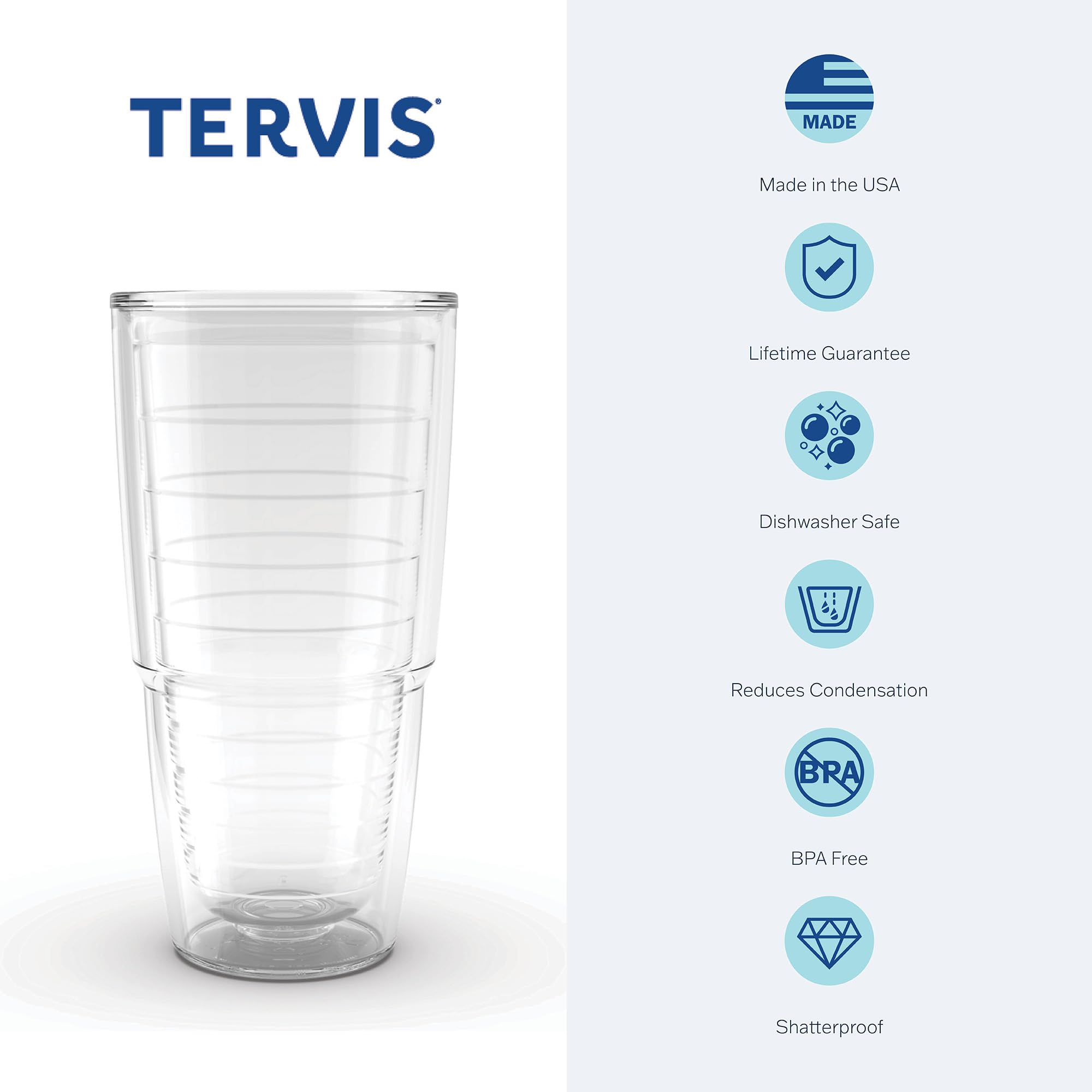 Tervis Sweet As A Georgia Peach Made In Usa Double Walled Insulated Tumbler Travel Cup Keeps Drinks Cold & Hot, 24Oz - No Lid, C