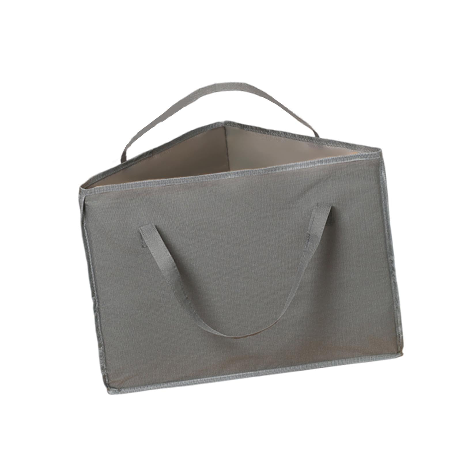 Heavenglow Rigid Hanger Organizer Container Storage Holder For Household Bedroom Closet Triangle Gray
