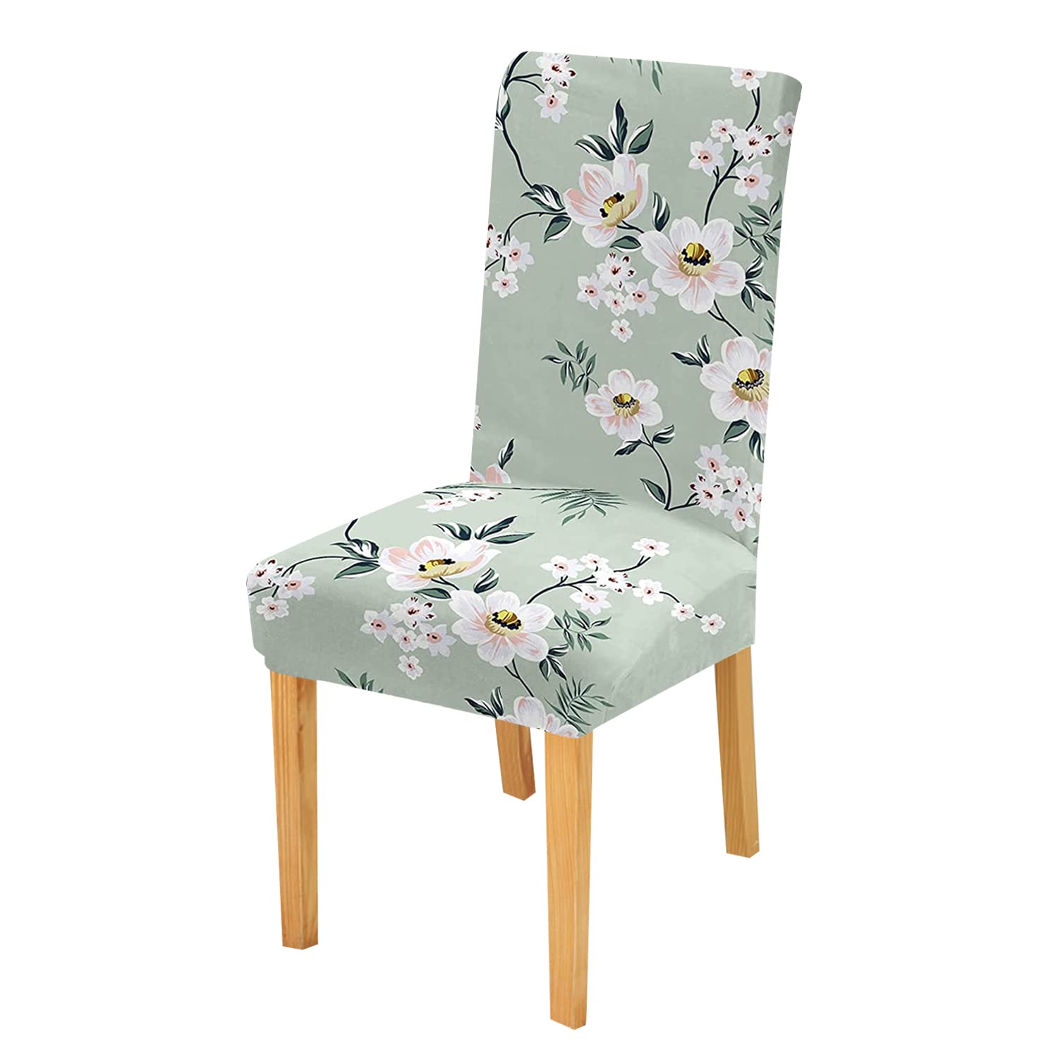 House Of Quirk Elastic Chair Cover Stretch Removable Washable Short Dining Chair Cover Protector Seat Slipcover (Pack Of 1, Past