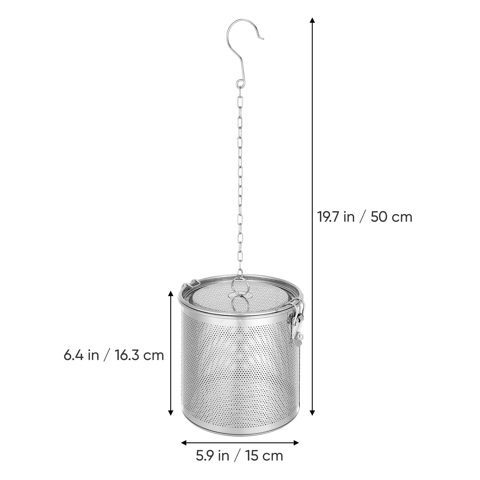 Hemoton Stainless Steel Seasoning Strainer Tea Ball Filter Soup Seasonings Seperation Basket Loose Leaf Tea Infuser For Home Res