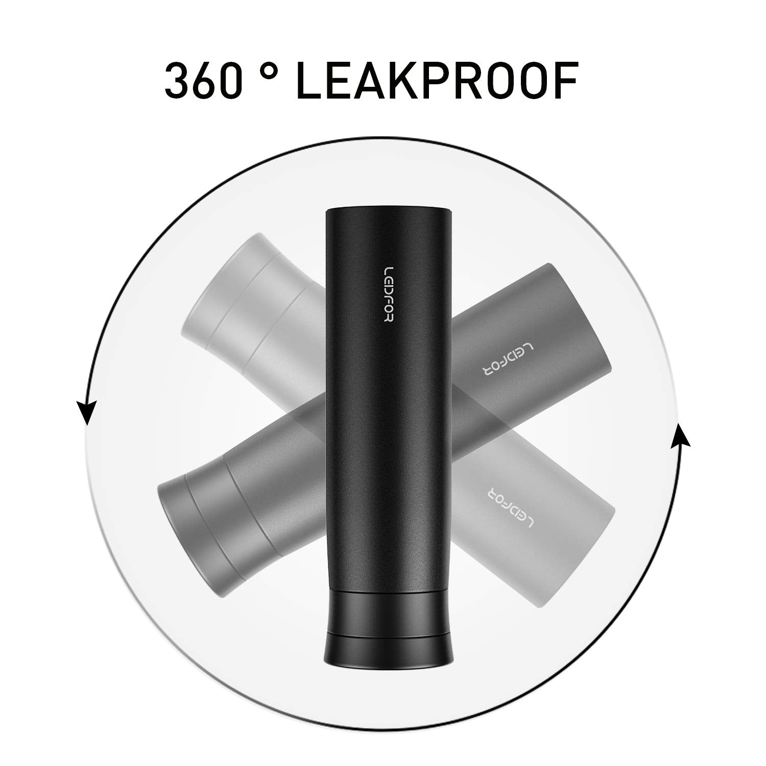 Leidfor Tea Thermos With Infuser For Loose Leaf Tea - Vacuum Insulated Tea Infuser Tumbler - Tea Bottle With Leak Proof Screw Li