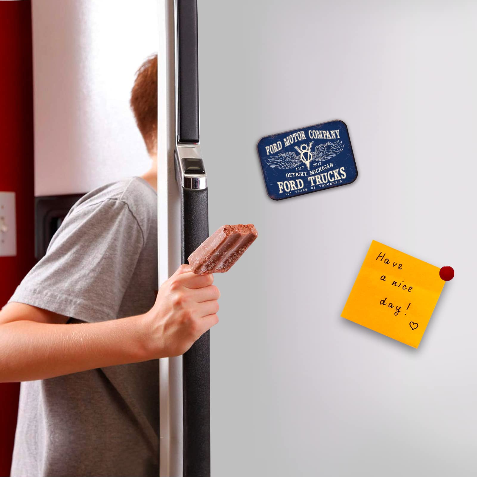 Desperate Enterprises Ford Trucks 100 Years Refrigerator Magnet - Funny Magnets For Office, Home & School - Made In The Usa