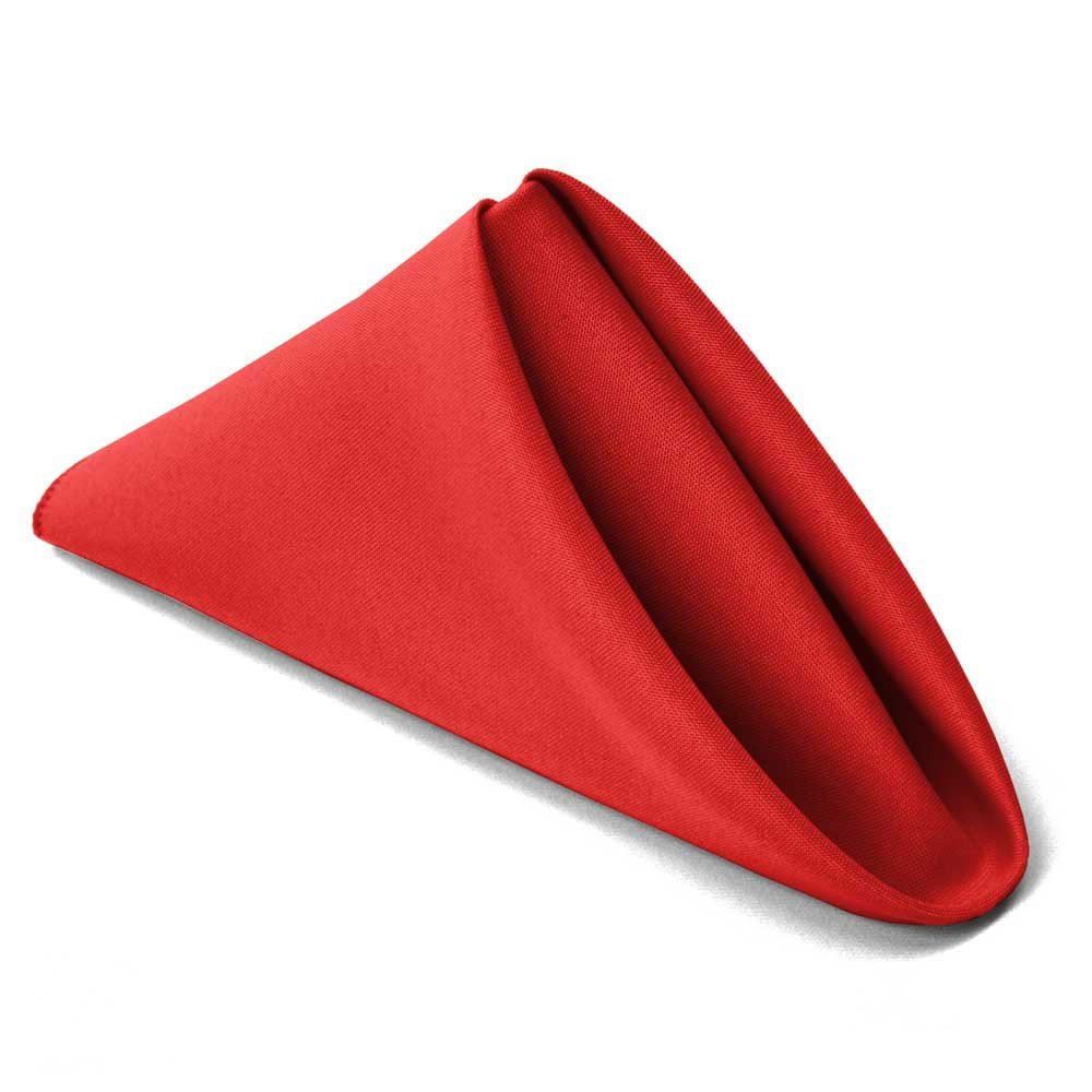 Tablelinensforless 17X17 Inch Cloth Napkin - 6 Pack (Red)