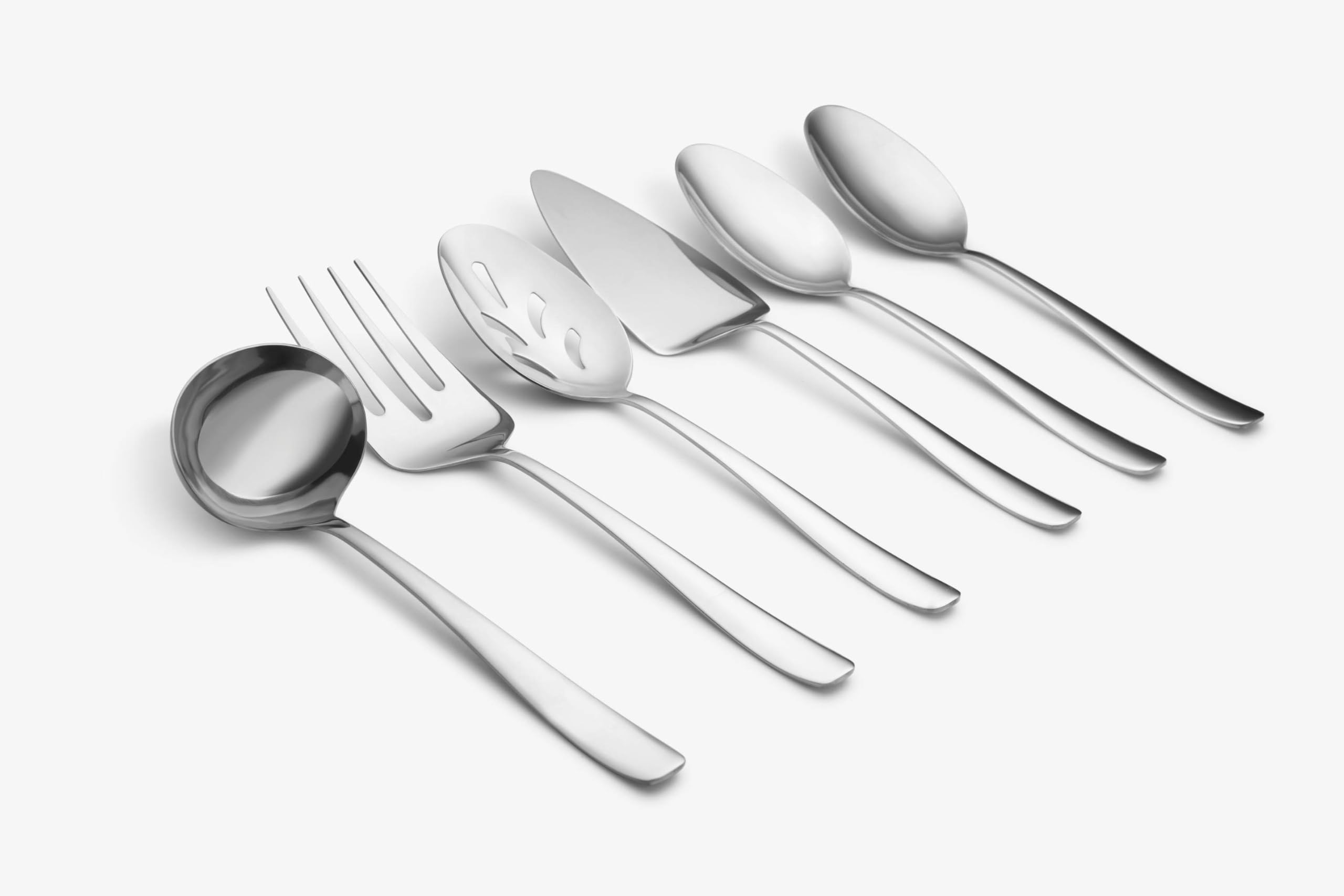 Cambridge Silversmiths Bourne Mirror Oversized 6 Piece Serving Set, Silver