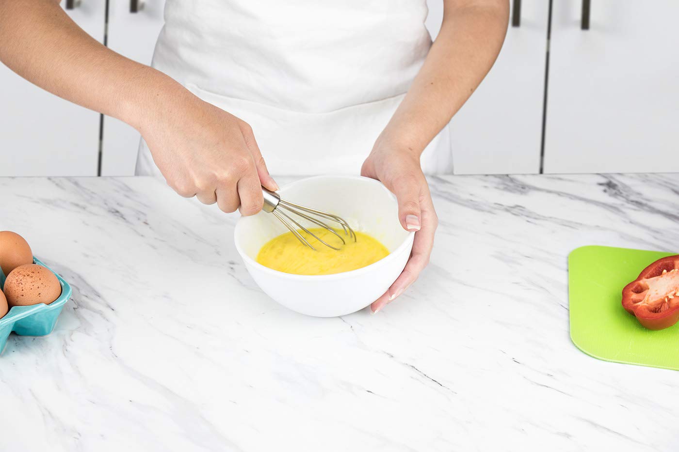 Tovolo Stainless Steel Mini Whisk, 6" - Silver Whisk for Cooking, Mixing & Whipping - Model 81-6379P - Dishwasher Safe
