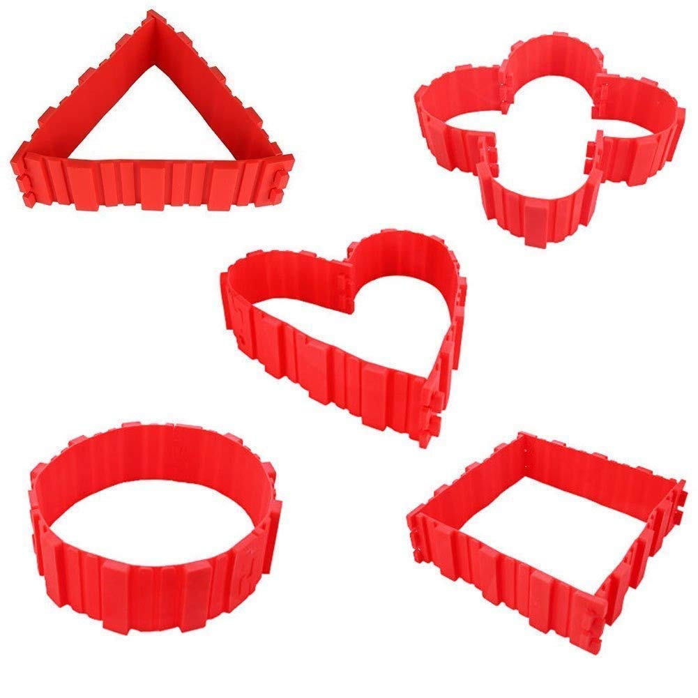 8 Pcs Silicone Cake Mold, Woohome Cake Pan Snake Diy Baking Mould Magic Bake Tools - Design Your Cakes Any Shape