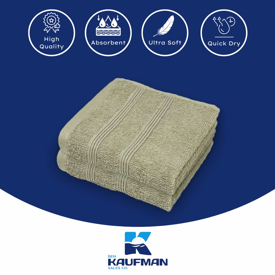 Kaufman - Premium Washcloth Set Of 72 (13X13 Inches) 100% Cotton Ring Spun, Highly Absorbent, Durable And Ultra Soft Feel Wash C