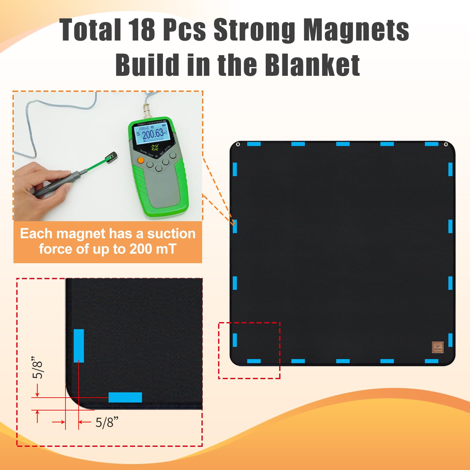Magnet Fireplace Cover, Fireproof Fireplace Draft Blocker, Fireplace Blanket For Heat Loss, Fireplace Cold Air Blocker, Black(43
