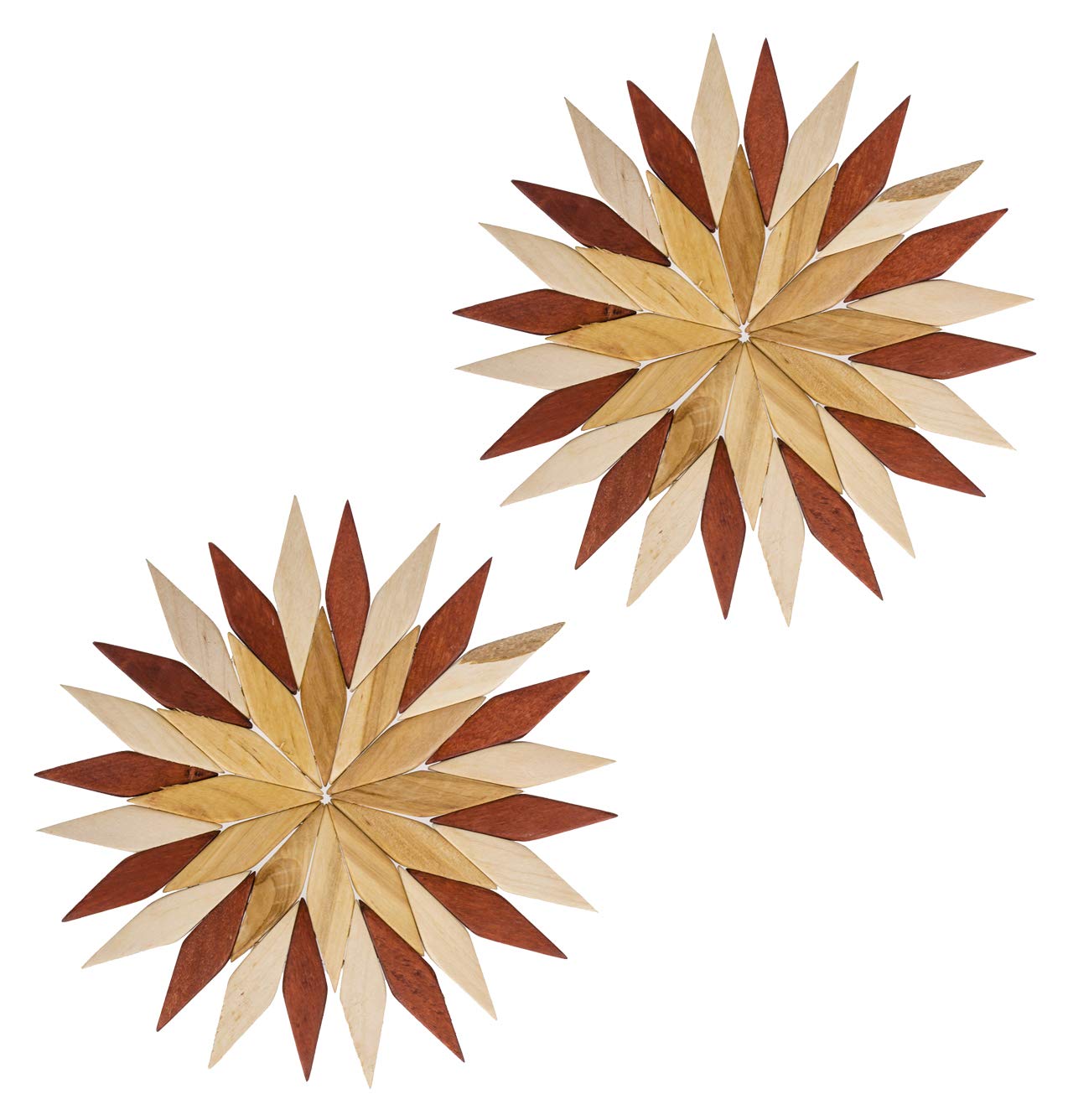 Natural Coasters Wooden Trivets For Hot Dishes - Pack Of 2 - Wood Trivet For Farmhouse Table Cooking Trivits For Hot Dish