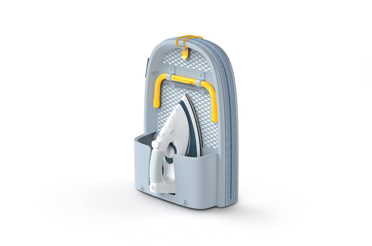 Joseph Joseph Folding Space-Saving, Compact Table-Top Ironing Board, Greyyellow