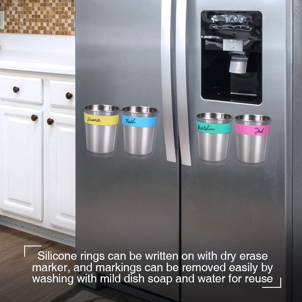 Sophico Magnetic Hanging Cups For Toddlers Kids And Adults, Hanging Cup On Fridge Or Water Coolers, For Independent Drinkers (Mi