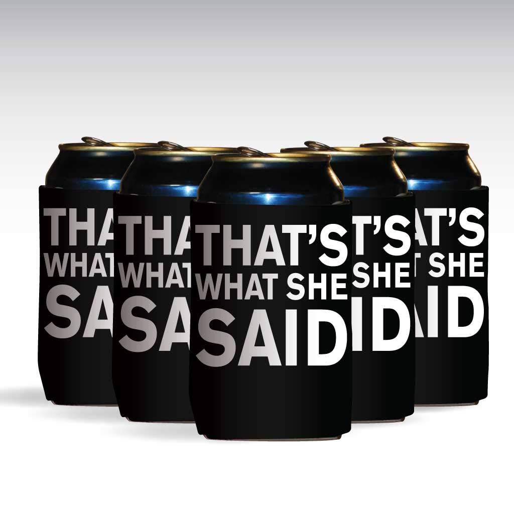 Victorystore Can Coolers: Custom Engagement Party Can Coolers That'S What She Said Wedding Engagement Can Coolers (25)